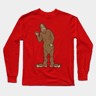 Friendly Bigfoot Hello. Long Sleeve T-Shirt